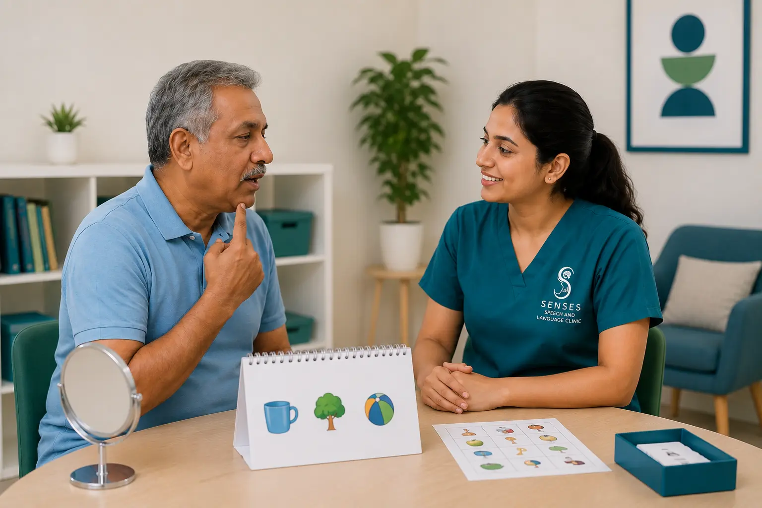Adult speech therapy and neurological communication rehabilitation at SENSES Speech Clinic, Pragathi Nagar, Hyderabad
