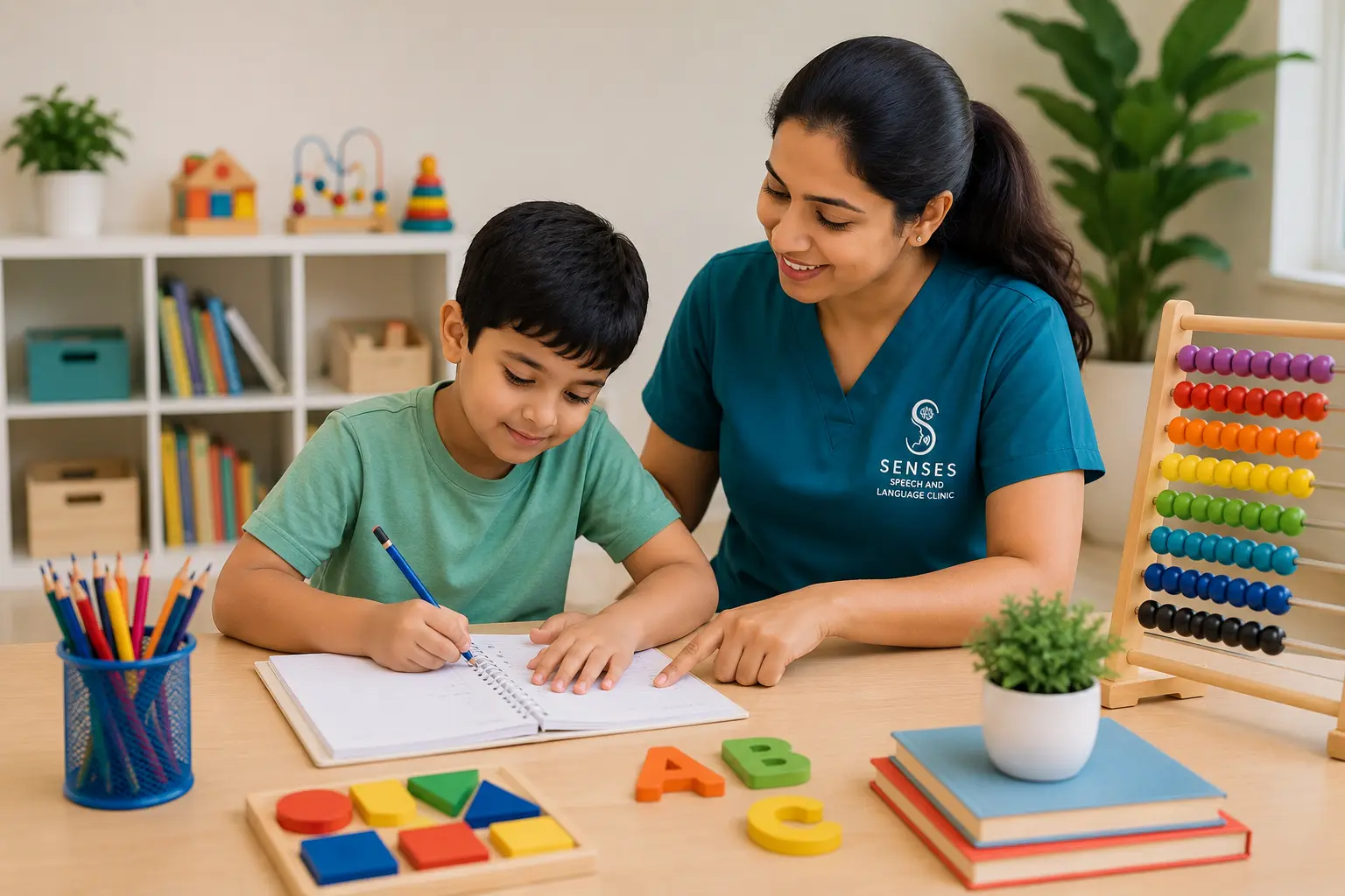 Special education support at SENSES Pragathi Nagar — helping children build classroom communication