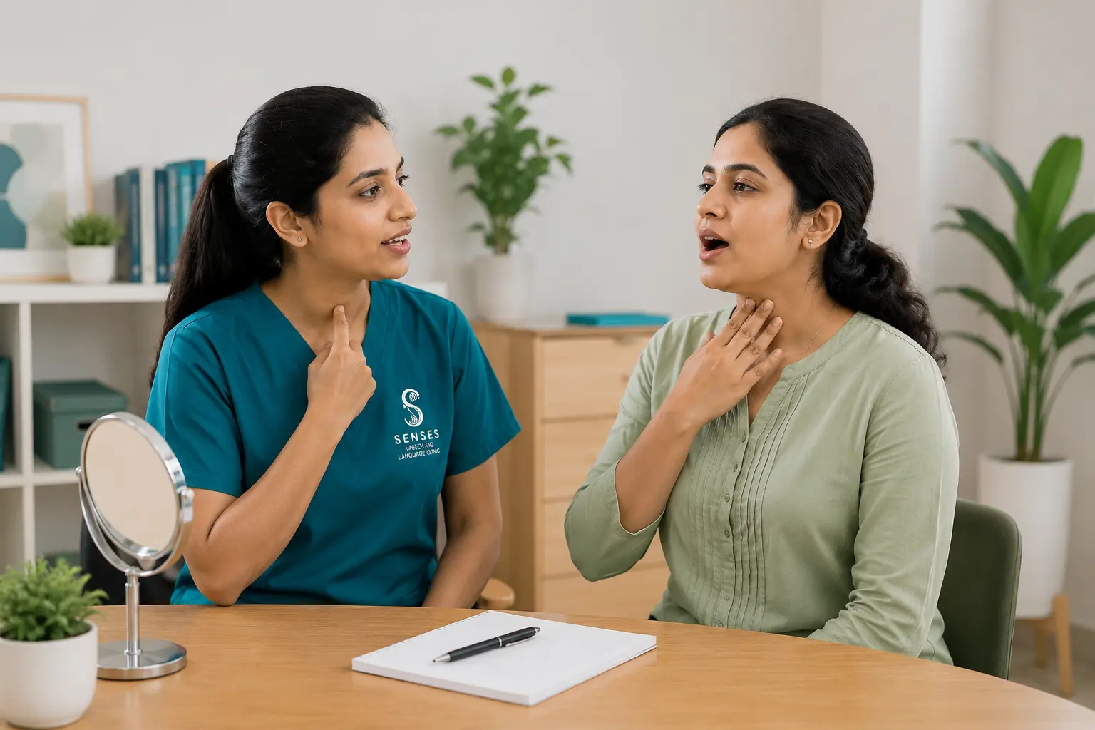Voice therapy and swallowing rehabilitation at SENSES Speech and Language Clinic, Pragathi Nagar, Hyderabad